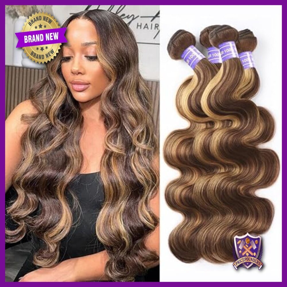 Body Wave Human Hair Extensions 22-28 Inches Brazilian Virgin Remy Weave